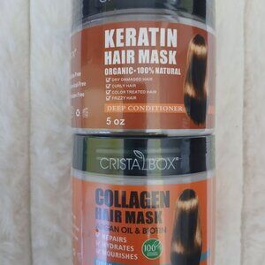 Two 2 Pack Collagen Hair Mask & Keratin Hair Mask,Keratin Hair Treatment,Repair